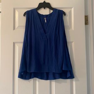 Blue Free People Tank Top